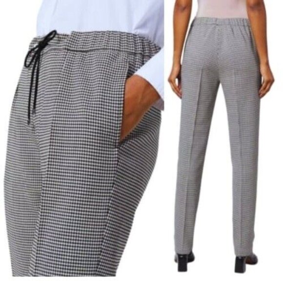 Ralph Lauren Purple Label Checked Pleat Tailored Trousers Wool Blend Pants 0 NEW